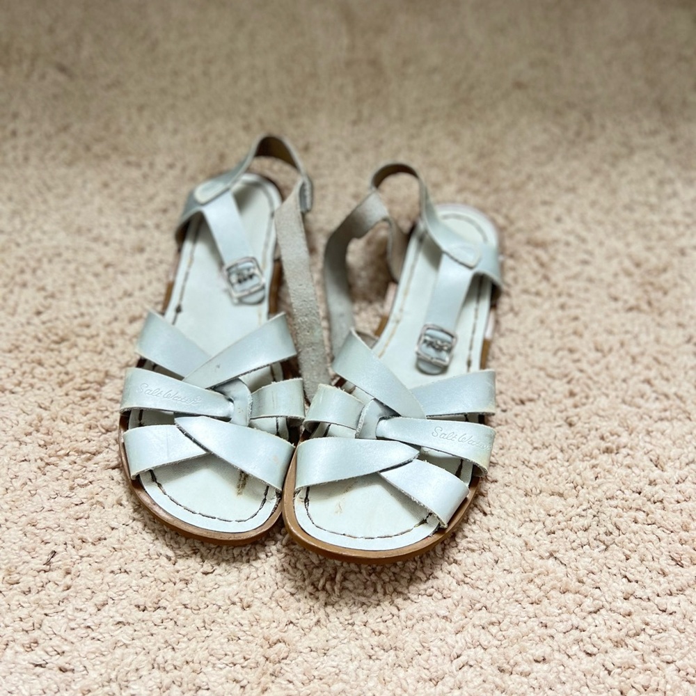 Salt Water Sandals in silver